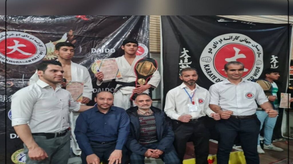 درخشش طلایی ورزشکار افغانستانی در مسابقات کاراته مشهد