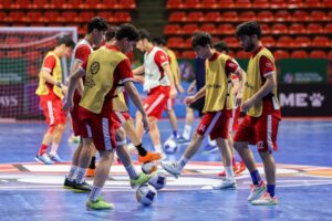 مصاف تیم‌های فوتسال ایران و افغانستان در جام ملت‌های آسیا- ایراف